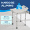 Homcom Taburete de Ducha Bicolor 50 x 50.6 x 56.5 cm 4