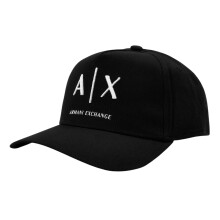 (One Size, Black/White) Armani Exchange Mens Exchange Baseball Cap