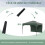 Outsunny Carpa Plegable Verde 300 x 300 x 265 cm 5