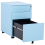 Beliani Storage Unit CAMI Metal Light Blue 10