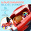 Coche Correpasillo Rojo 49 x 24 x 42 cm 6