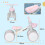 Bicicleta sin Pedale Rosa 56 x 27 x 39 cm 3