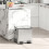 Homcom Cubo de Basura Gris 41.7 x 36.6 x 43.2 cm 2