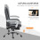 Vinsetto Silla de Oficina Gris 65 x 70 x 119 cm 6