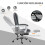 Vinsetto Silla de Oficina Gris 65 x 70 x 119 cm 5