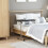 Homcom Mesa Auxiliar Negro 77 x 40 x 100 cm 2