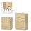 Homcom Conjunto para Hogar Marrón 60 x 38 x 88.5 cm 3
