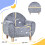 Sillón Infantil Gris 55 x 40 x 55 cm 3