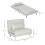 Homcom Sofá Cama Beige 94 x 78 x 80 cm 5