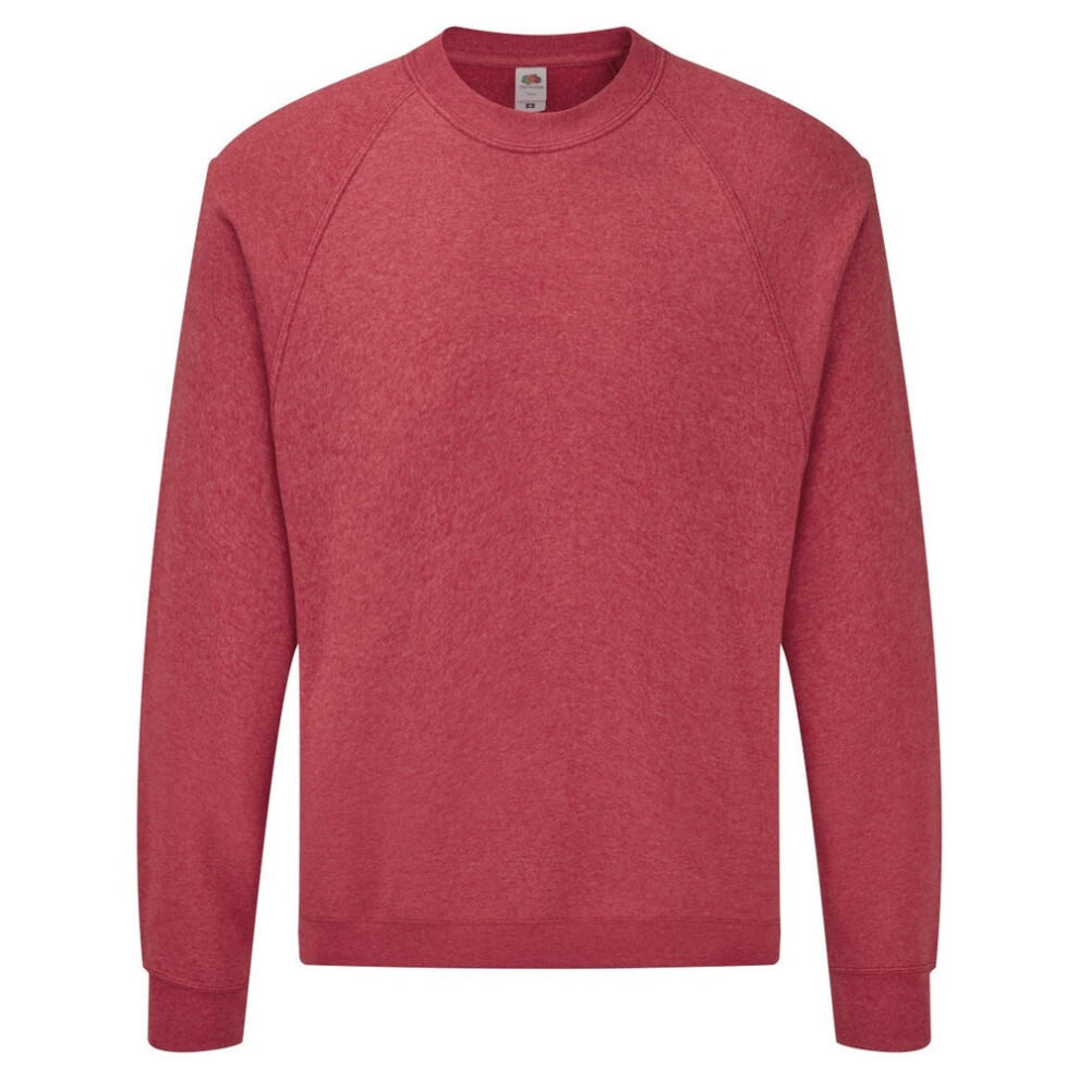 Fruit Of The Loom (Xl, Heather Red) Mens Raglan Sleeve Belcoro Sweatshirt