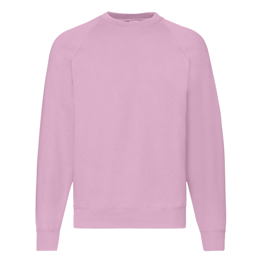 Fruit Of The Loom (S, Light Pink) Mens Raglan Sleeve Belcoro Sweatshirt