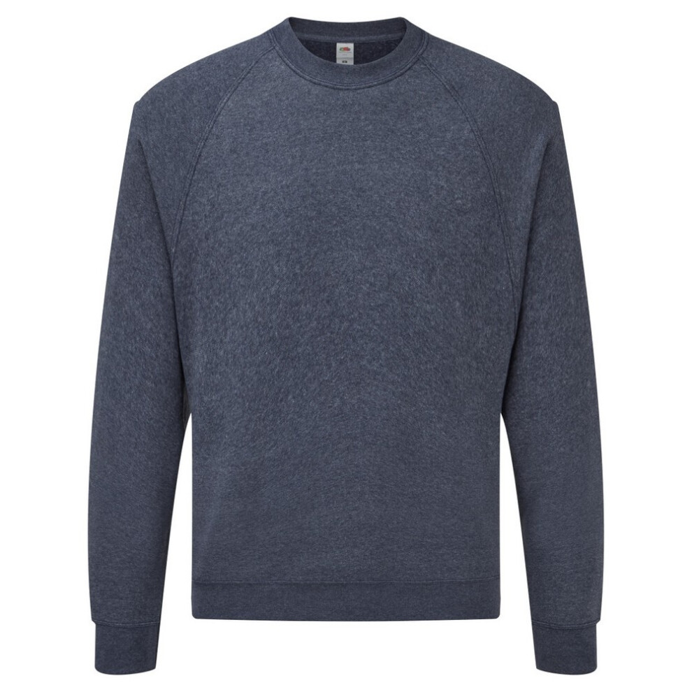 Fruit Of The Loom (M, Heather Navy) Mens Raglan Sleeve Belcoro Sweatshirt