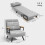 Homcom Sofá Cama Individual Gris 63 x 73 x 81 cm 6