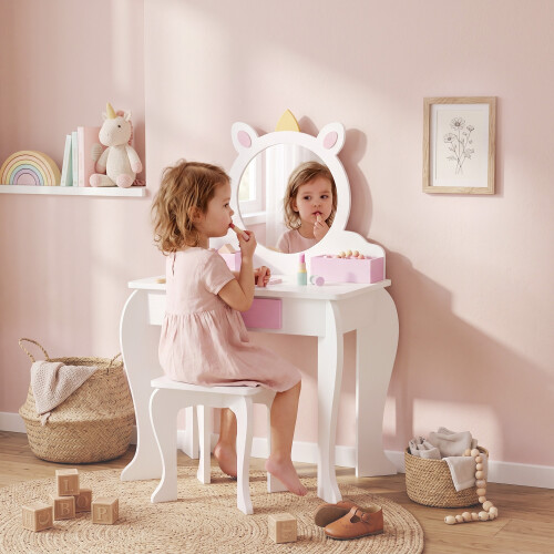 ZONEKIZ Tocador Infantil Blanco 55 x 34 x 87 cm 2