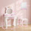 ZONEKIZ Tocador Infantil Blanco 55 x 34 x 87 cm 4
