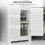 Homcom Columna de Baño Blanco 60 x 30 x 170.5 cm 6