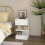 Homcom Mesita de Noche Blanco 39 x 39 x 65 cm 2