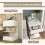 Homcom Mesita de Noche Blanco 39 x 39 x 65 cm 5