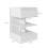 Homcom Mesita de Noche Blanco 39 x 39 x 65 cm 3