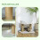 PawHut Árbol para Gato Blanco 48 x 38 x 42 cm 5