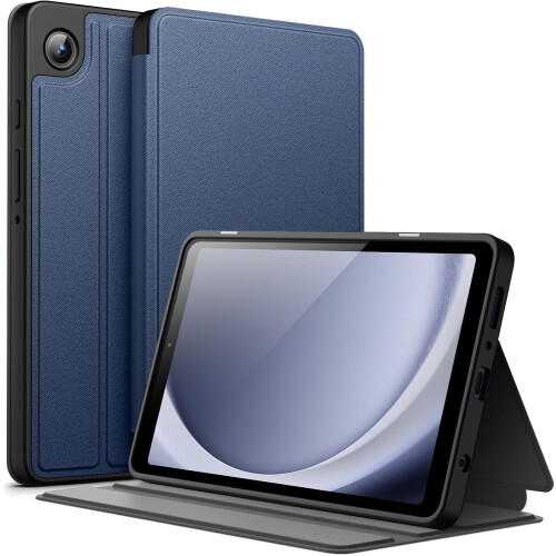Capa compatível com Samsung Galaxy Tab A9 8.7 polegadas (2023), capa protetora fina tipo folio com suporte, visualização em múltiplos ângulos.