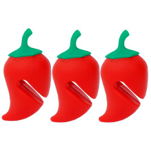 Lot de 3 clips anti-débordement en silicone pour couvercles de casseroles à carottes, résistants à la chaleur et durables.