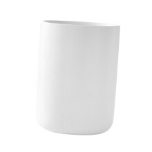 DOMELAY Boîte de rangement de cuisine en céramique, porte-couverts multifonction blanc