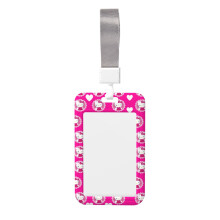 Etui na identyfikator Hello Kitty z smyczą (pionowe) Ekologiczne, lekkie i wytrzymałe etui na identyfikator ze zdejmowaną smyczą 2,5" x 4",