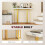 Homcom HOMCOM Modern Slim Long Accent Sofa Side Table for Hallway, White 5