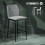 Homcom Taburetes de Bar Gris 41 x 52 x 97 cm 3