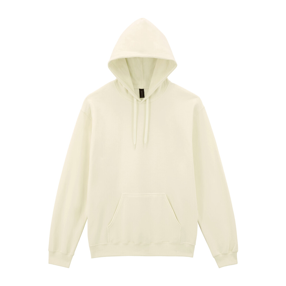 Gildan (Xl, Off White) Unisex Adult Midweight Hoodie