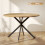 Homcom Mesa de Comedor Marrón 120 x 120 x 75 cm 6