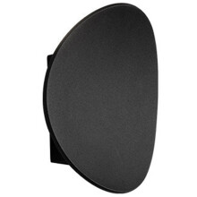 Nástěnná lampa kulatá ložnicová lampa do uličky do severského obývacího pokoje (černá)