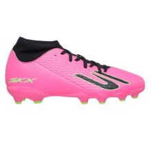(4 UK, Pink/Black) Skechers Childrens/Kids Skx 2 Firm Ground Football Boots