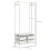 Homcom Perchero con Zapatero Blanco 63 x 37 x 153 cm 6