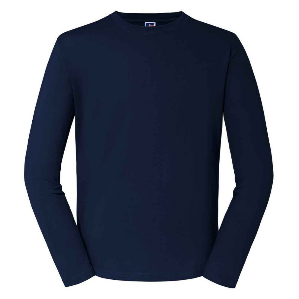 Russell (L, French Navy) Mens Classic Long-Sleeved T-Shirt