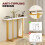 Homcom HOMCOM Modern Slim Long Accent Sofa Side Table for Hallway, White 6