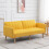 Homcom Sofá Cama 2 Plaza Amarillo 173 x 75 x 73 cm 2