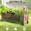 Outsunny Huerto Urbano Rectangular Marrón 100 x 36.5 x 36 cm 4