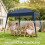 Outsunny Carpa Plegable Azul 240 x 240 x 250 cm 4