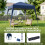 Outsunny Carpa Plegable Azul 240 x 240 x 250 cm 5