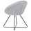 Beliani Dining Chair FLOBY II Velvet Light Grey 5