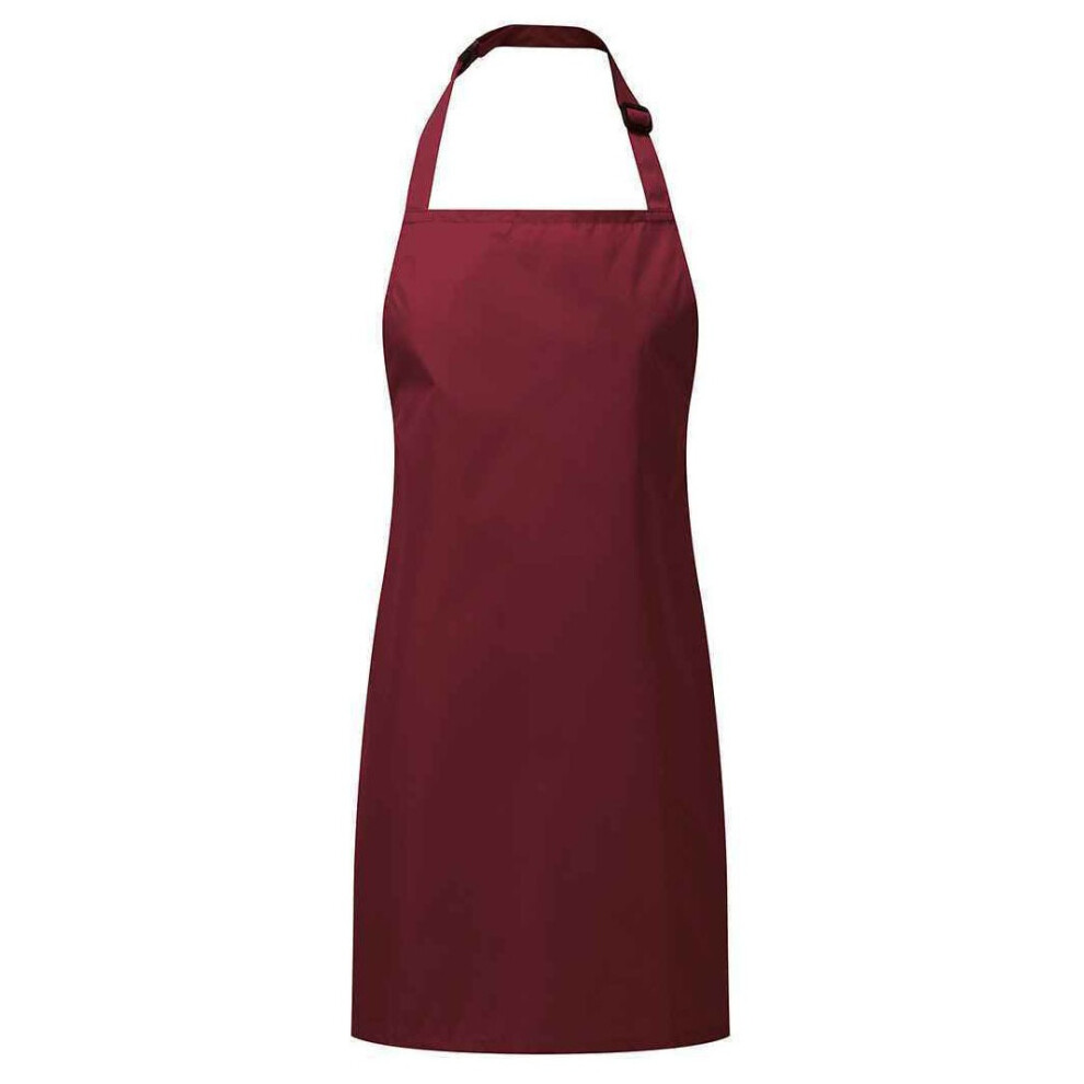 (3-6 Months, Burgundy) Premier Childrens/Kids Waterproof Full Apron 5063107049957