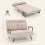 Homcom Sofá Cama Beige 102 x 73 x 81 cm 6
