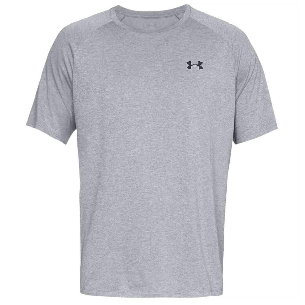 Under Armour (Xxl, Light Steel Heather/Black) Mens Tech T-Shirt