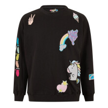 (XS-S, Black) Diadora Childrens/Kids Unicorn Sweatshirt