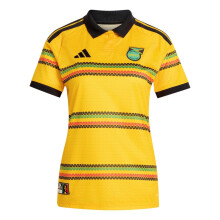 (12 UK, Gold/Green) Adidas Womens/Ladies Bob Marley 2026 Jamaica Home Shirt