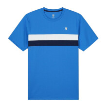 K-Swiss Mens Stripe Crew Neck Regular T-Shirt