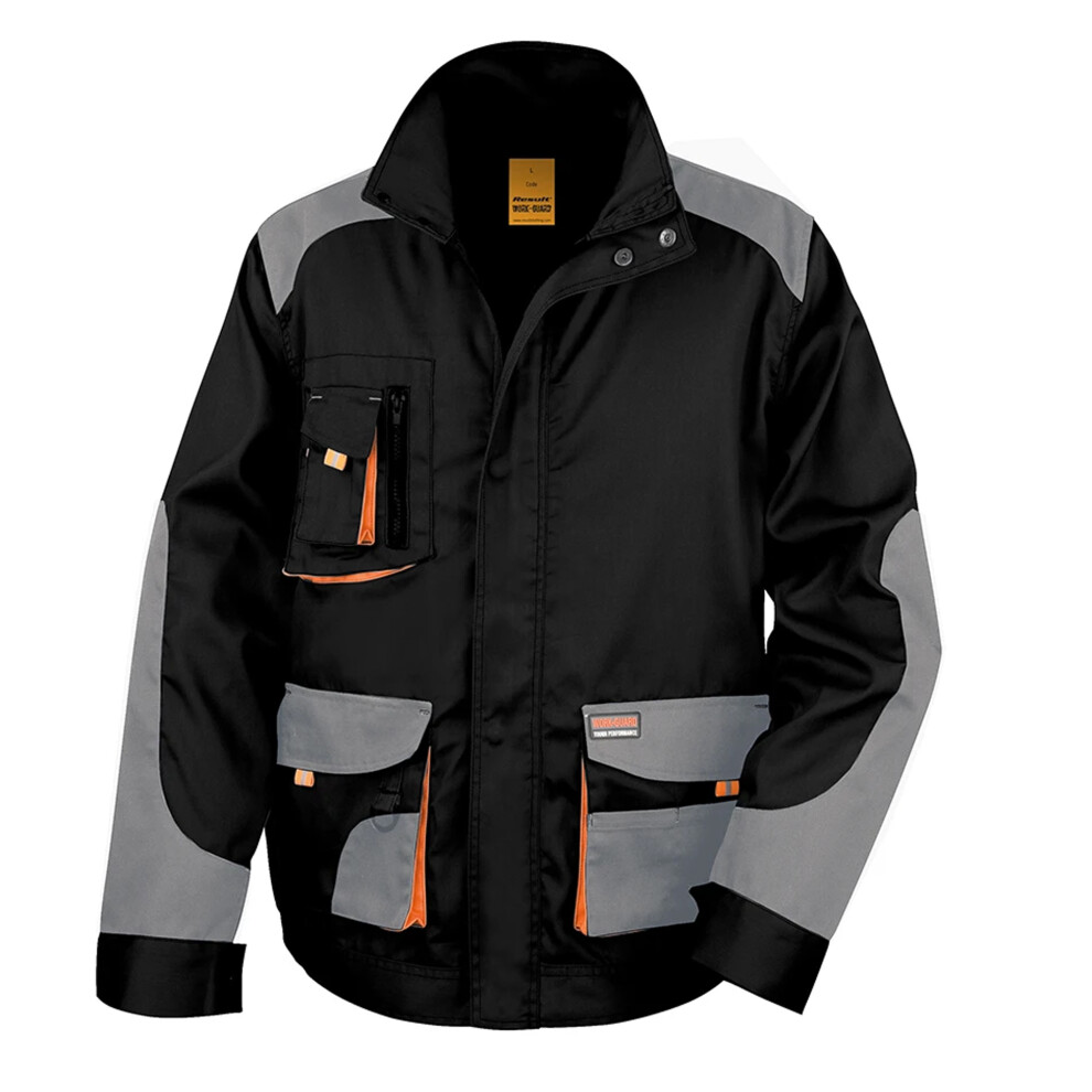 Result (Xl, Black/Grey) Work-Guard Mens Lite Jacket