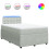 VidaXL vidaXL Boxspringbett mit Matratze Hellgrau 120x200 cm Samt 2